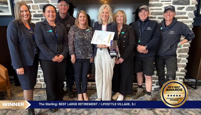 THE STERLING RETIREMENT VILLAGE - Winner 2026 - Best Large Village - South Island