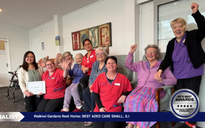 Waikiwi Gardens Rest Home - Finalist 2026 - Best Small Aged Care - South Island