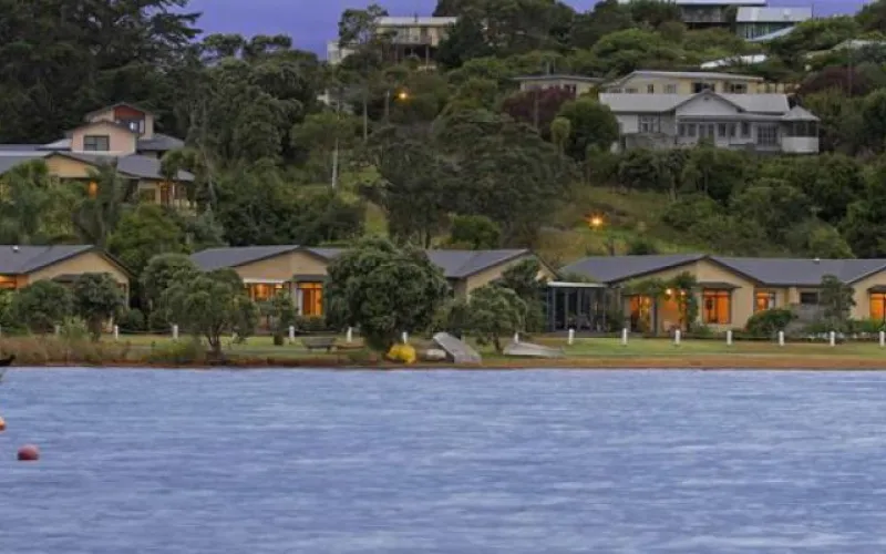 Waiheke Village from the sea