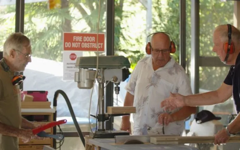 Tool shed available on site