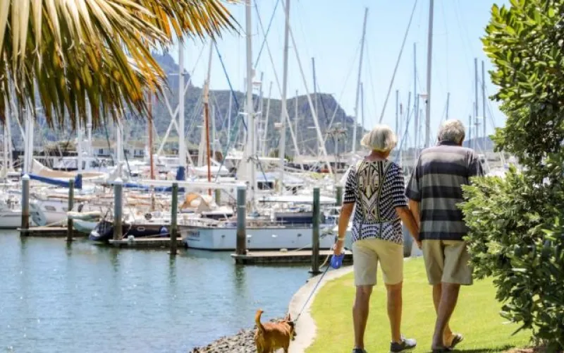 Walk down to the Marina